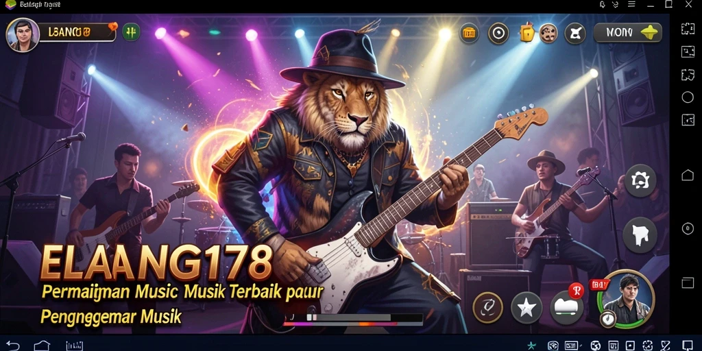 Screenshot ELANG178 menampilkan momen seru dalam permainan musik.