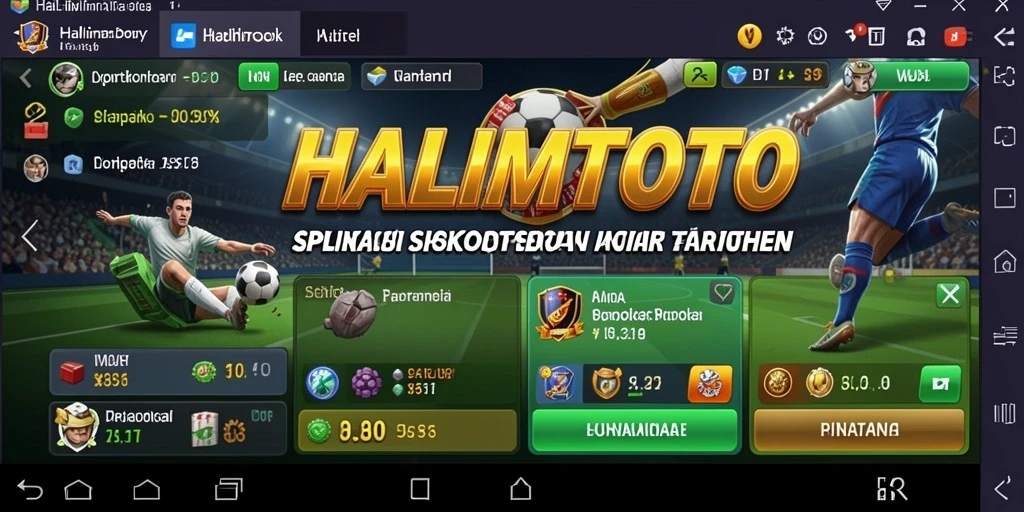 Tampilan utama gameplay HALIMTOTO yang seru dan interaktif.