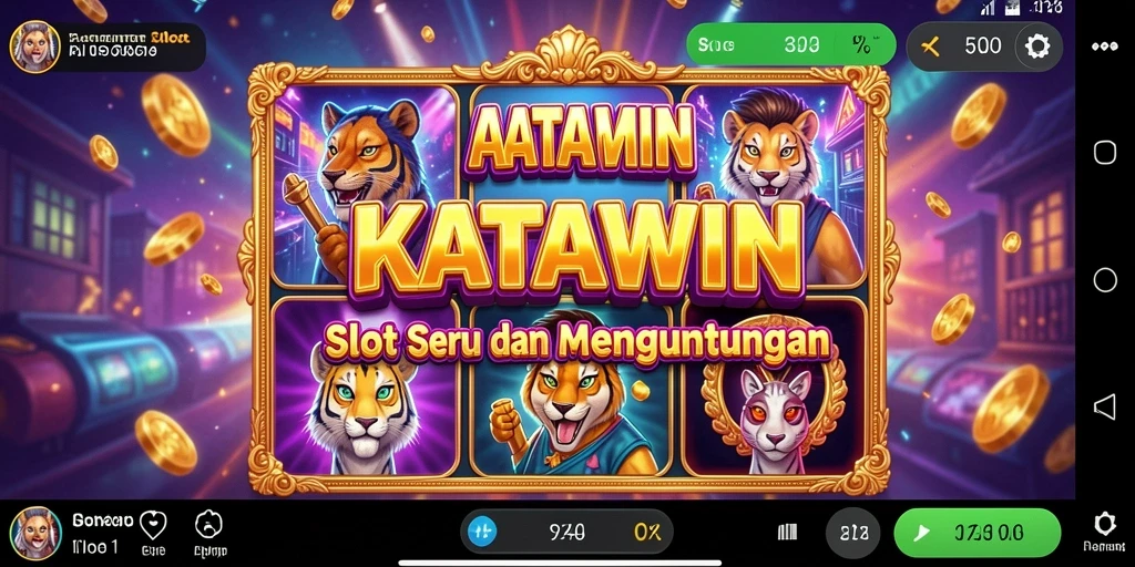 Tampilan gameplay KATAWIN yang menarik dan penuh warna.
