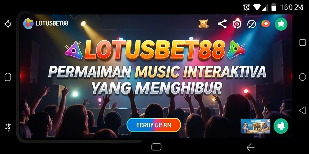 Tampilan gameplay interaktif <strong>LOTUSBET88</strong> dengan berbagai lagu menarik.