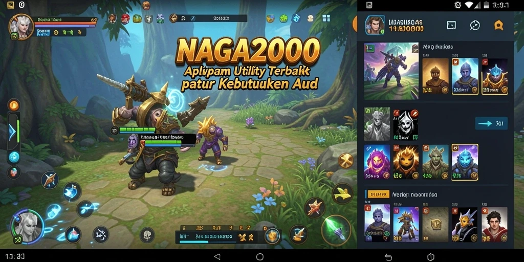 Tampilan antarmuka NAGA2000 yang sederhana dan fungsional.