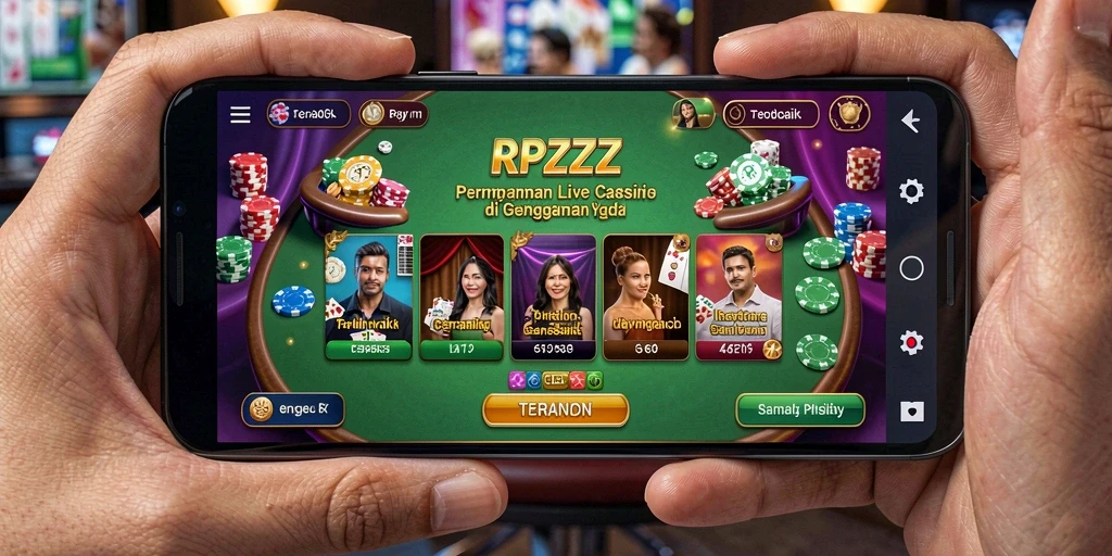 Tampilan menarik dari gameplay Live Casino RPZZZ yang menegangkan.
