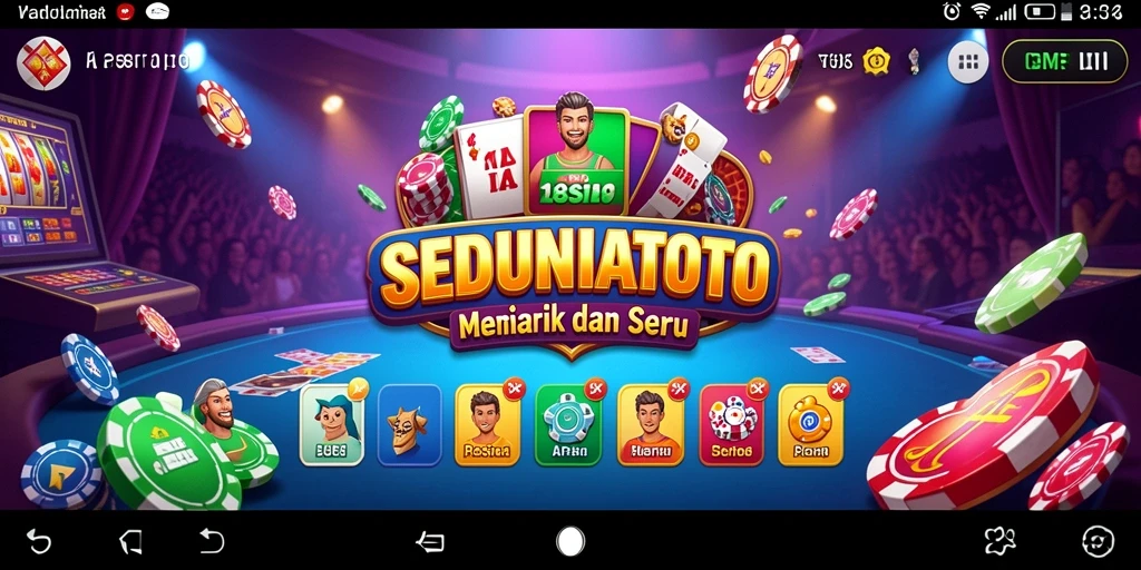 Tampilan permainan Kasino seru dan menghibur di SEDUNIATOTO.