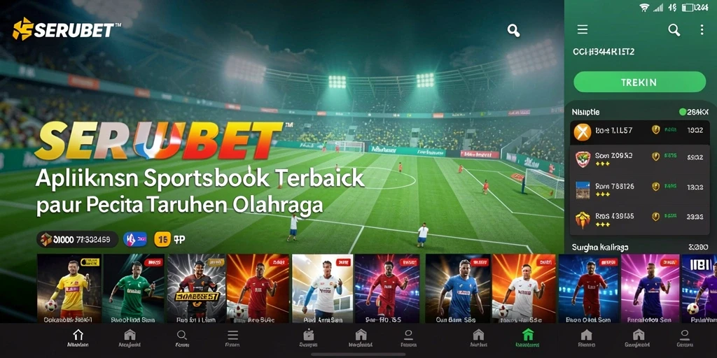 Tampilan menarik dari gameplay taruhan olahraga SERUBET.