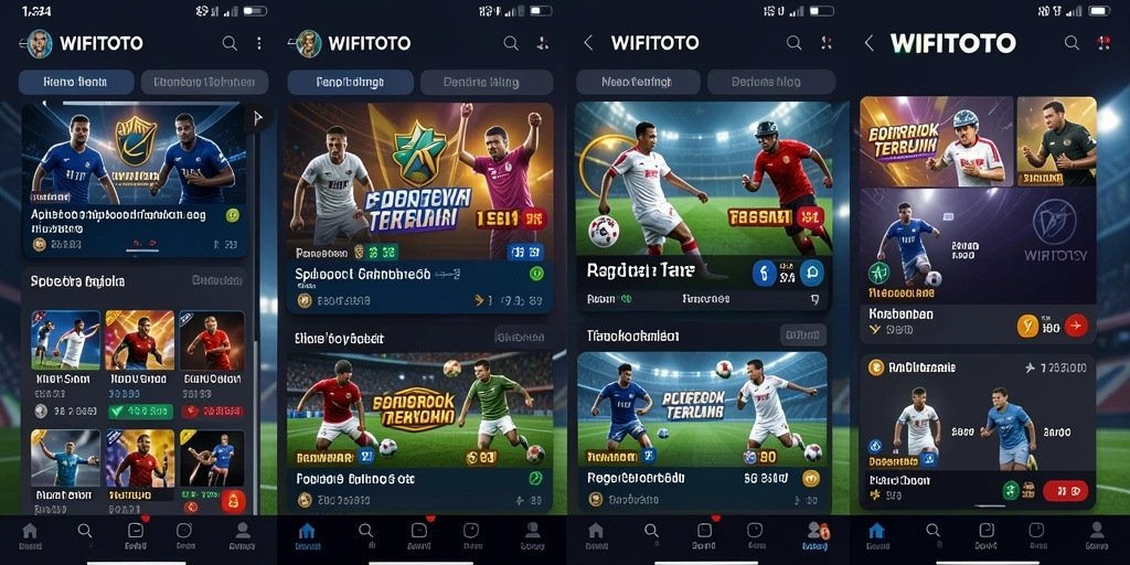 Screenshot utama <strong>WIFITOTO</strong> menampilkan antarmuka taruhan olahraga yang menarik.